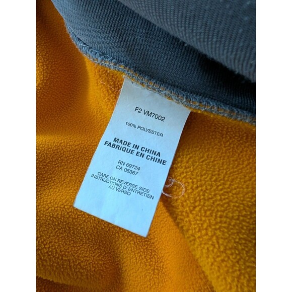 Columbia Fleece Layer Zip Up Jacket Orange Grey Skater Dadcore Normcore 90s XL - Picture 12 of 16